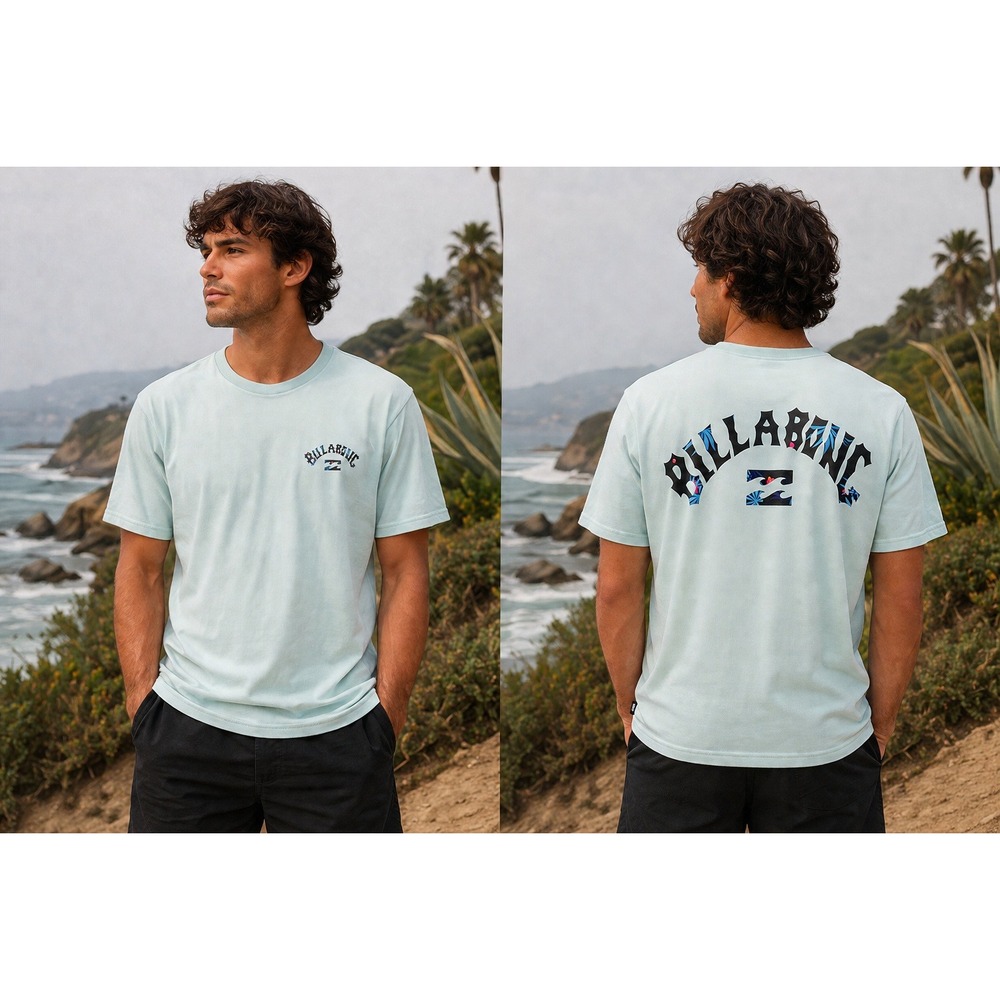 Billabong Graphic T-Shirt Men's Size XXL Casual‎ Beach Summer Logo Tee Blue